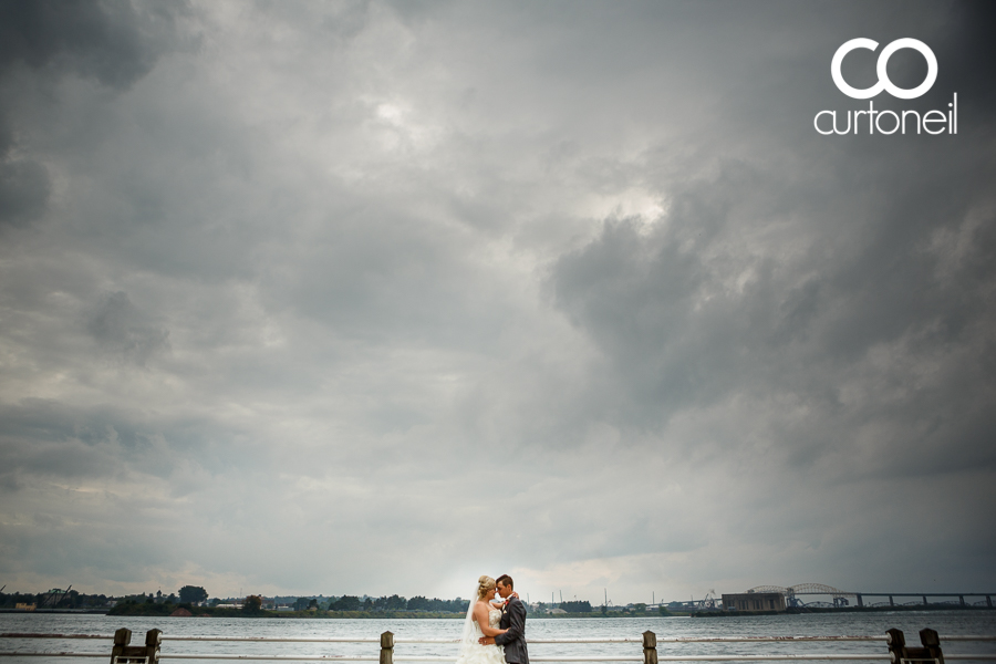 Sault Ste Marie Wedding Photography - Sarah and Marc - sneak peek, boardwalk, storm, rain, summer