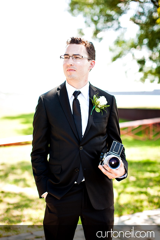 Sault Ste Marie Wedding Photography - Stella and Mike - old car, retro buildings, marconi