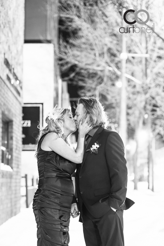 Sault Ste Marie Wedding Photography - Stephanie and Andrew - Grand Theatre, winter