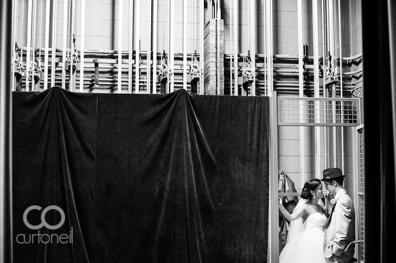Sault Ste Marie Wedding Photography - Tania and Jason - sneak peek backstage at KCCT
