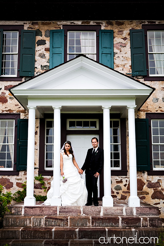 Sault Ste Marie Wedding Photography - Tara and Tony - Sneak peek at the Old Stone House on a rainy day