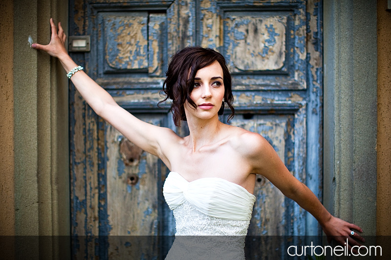 Michela at abandoned church - Bucine Tuscany Italy wedding