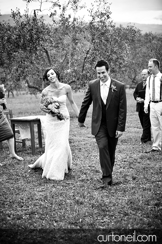after ceremony - Bucine Tuscany Italy wedding