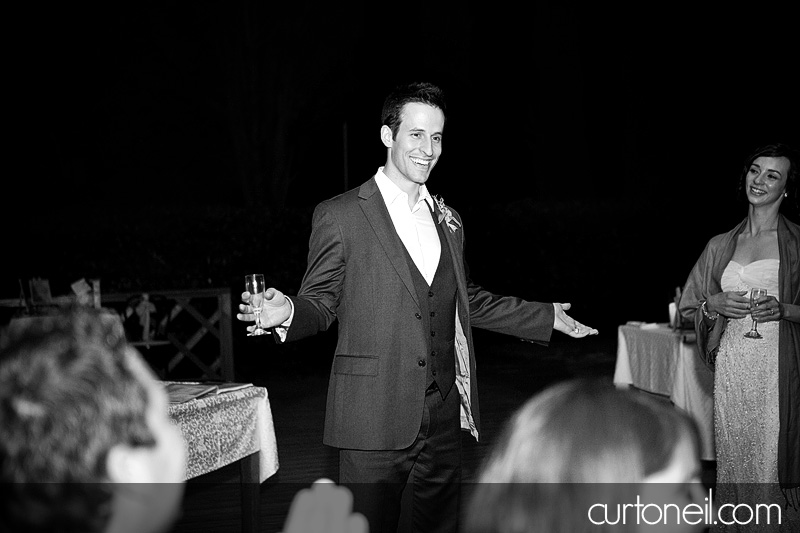 Aaron during his speech - Bucine Tuscany Italy wedding
