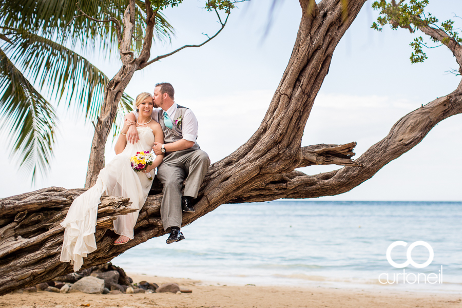 Miranda and Derek's sneak peek from their Jamaican wedding in Ocho Rios