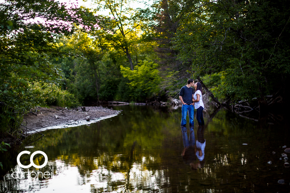 Cheyenne and Brennan - Sault Ste Marie Engagement - Sneak - Wishart Park