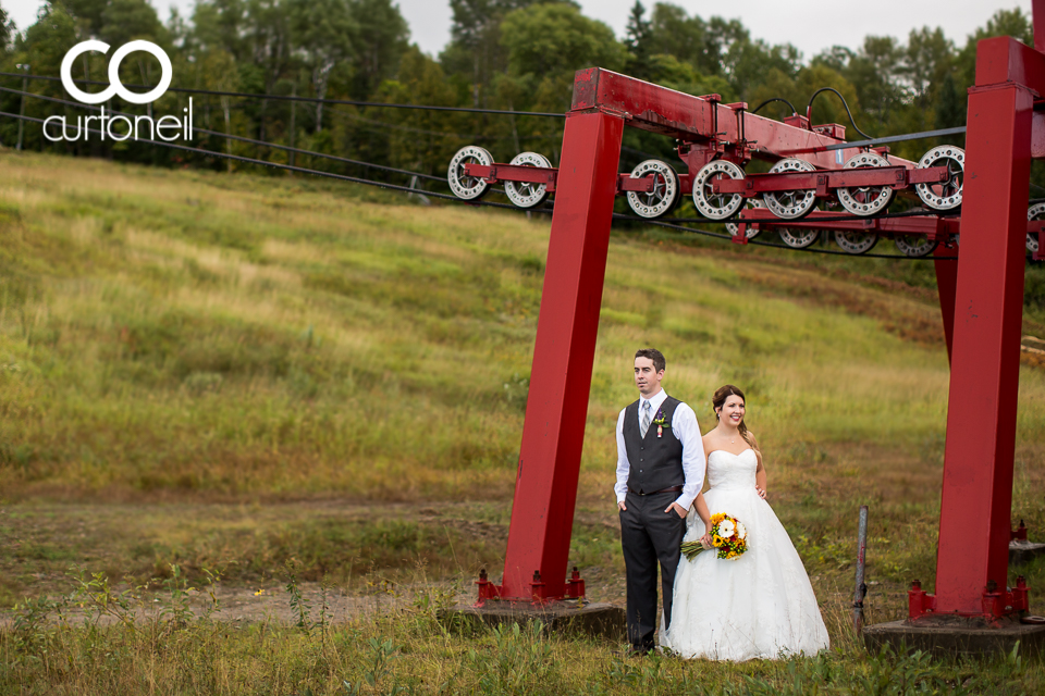 Baillee and Tom - Searchmont, ski lift, wedding, sneak peek