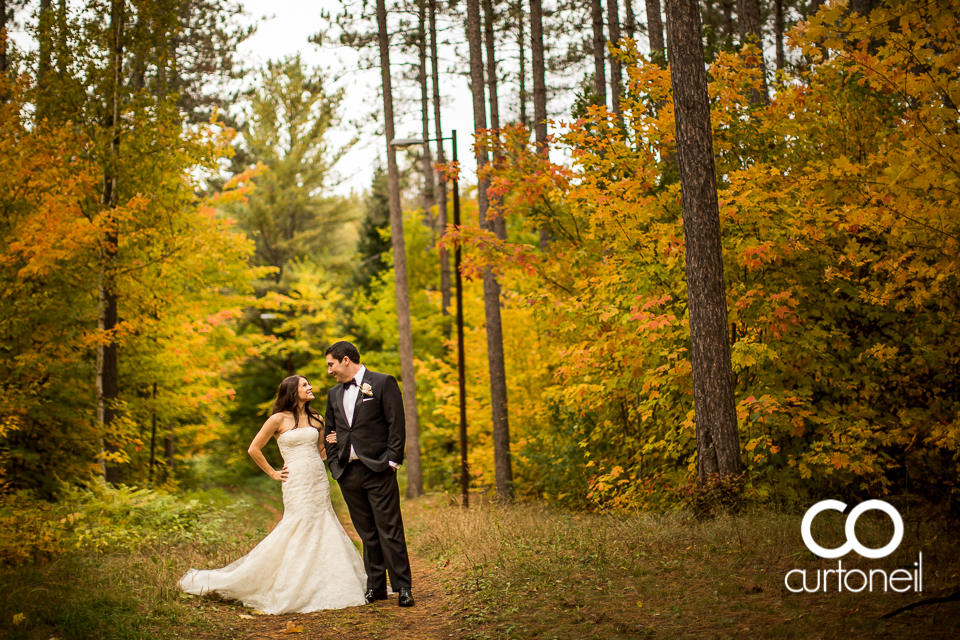 Melissa and Antonio - Sault Wedding - Sneak Peek - Hiawatha Highlands, Fall, Colours, leaves, trees