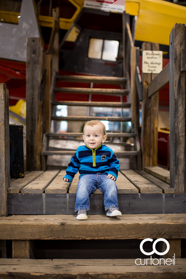 Finn - First Birthday - Bushplane Museum - Kid Photography