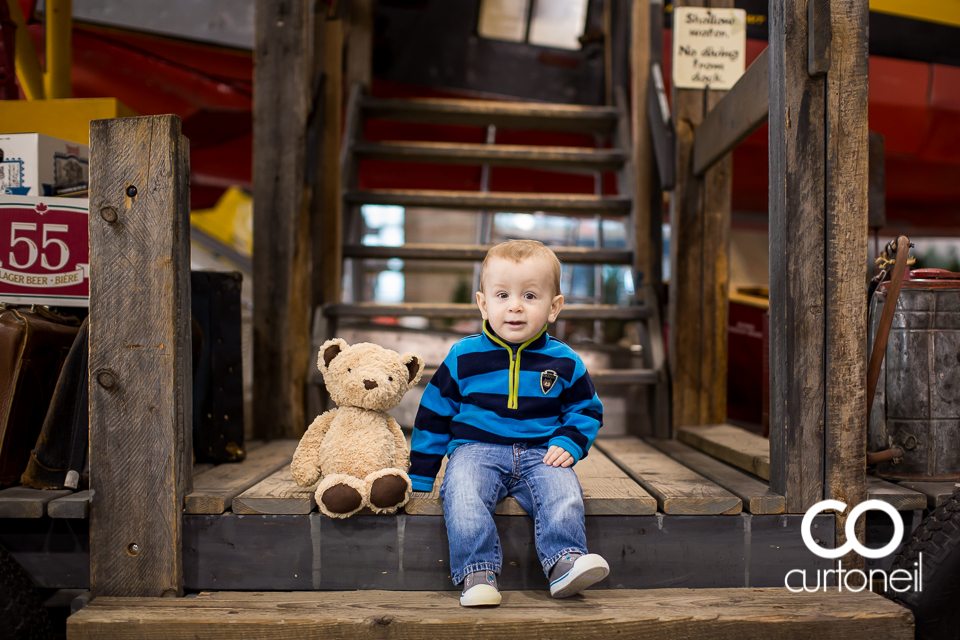 Finn - First Birthday - Bushplane Museum - Kid Photography