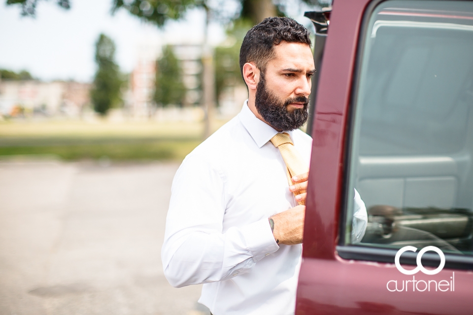 Lisa and Josh's Sault wedding with the ceremony and reception at the Canadian Heritage Bushplane Centre