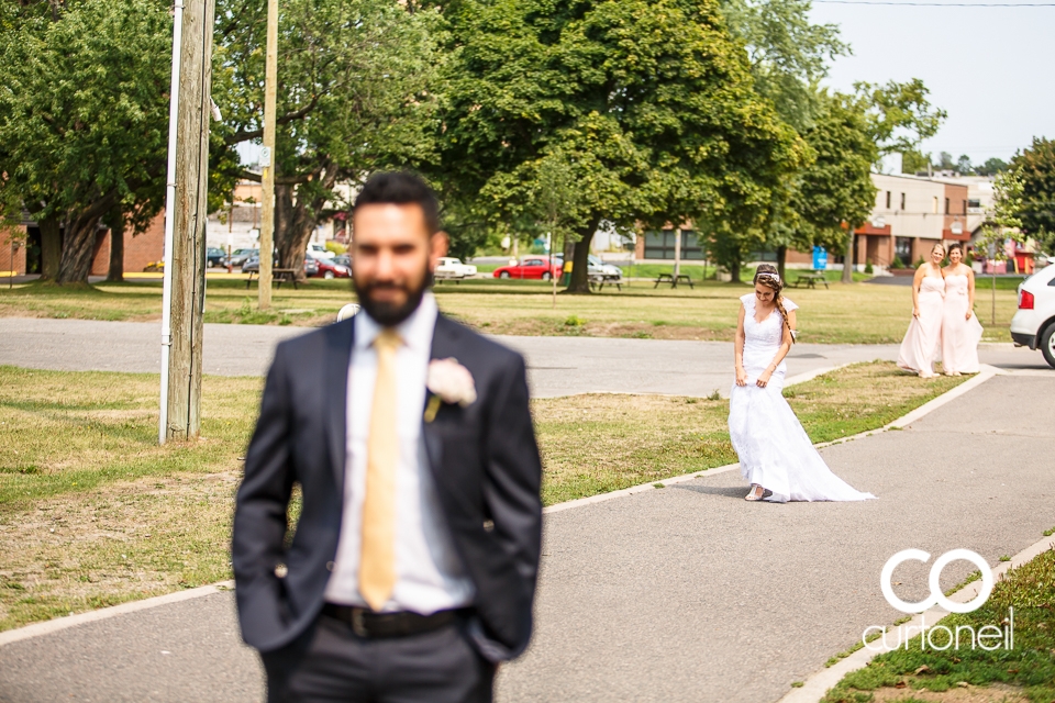 Lisa and Josh's Sault wedding with the ceremony and reception at the Canadian Heritage Bushplane Centre