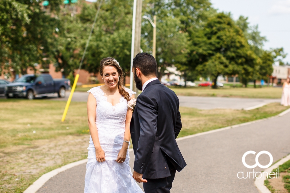 Lisa and Josh's Sault wedding with the ceremony and reception at the Canadian Heritage Bushplane Centre