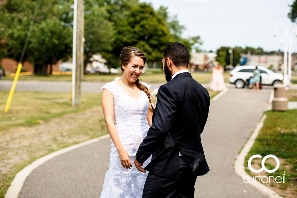 Lisa and Josh's Sault wedding with the ceremony and reception at the Canadian Heritage Bushplane Centre