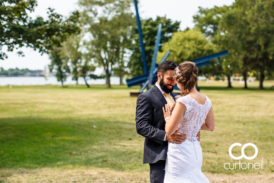 Lisa and Josh's Sault wedding with the ceremony and reception at the Canadian Heritage Bushplane Centre