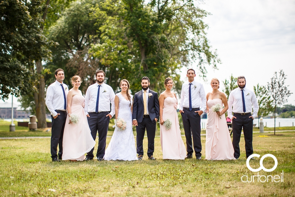 Lisa and Josh's Sault wedding with the ceremony and reception at the Canadian Heritage Bushplane Centre