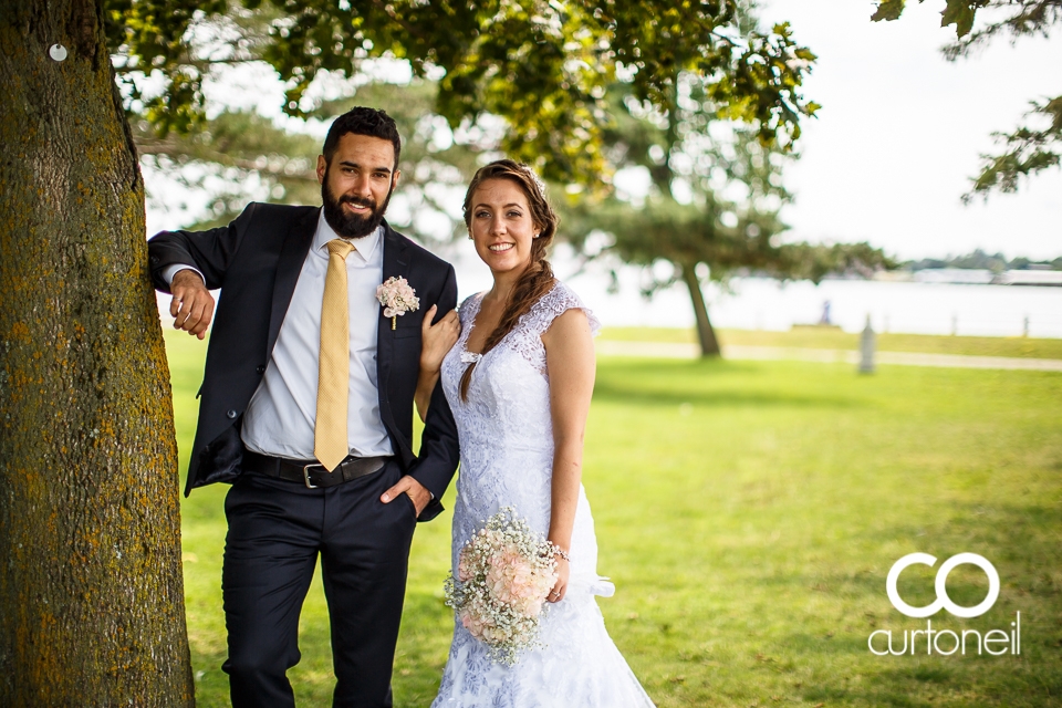 Lisa and Josh's Sault wedding with the ceremony and reception at the Canadian Heritage Bushplane Centre