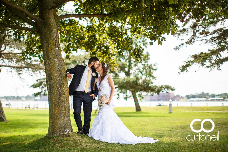 Lisa and Josh's Sault wedding with the ceremony and reception at the Canadian Heritage Bushplane Centre