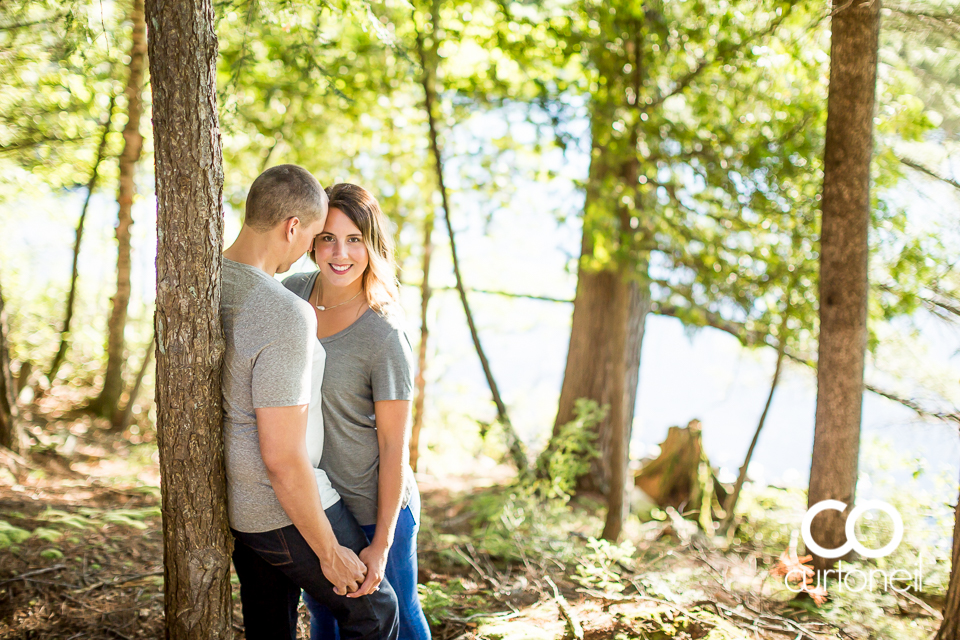 Brittany and Chris - Sault Engagement - Diamond Lake, canoe, camp