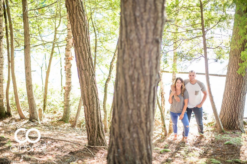 Brittany and Chris - Sault Engagement - Diamond Lake, canoe, camp