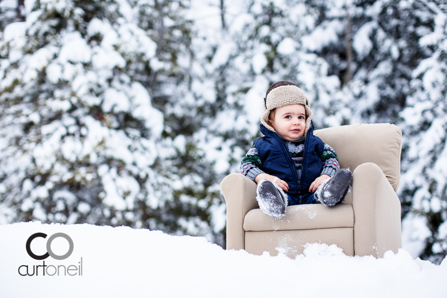 Sault Ste Marie Kid Photography - Lucah - 10 months - sneak peek, winter, cold