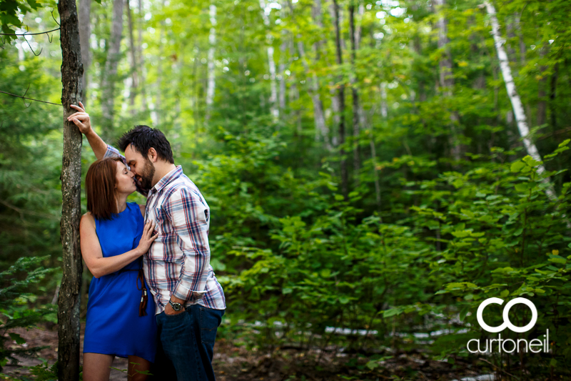 Sault Ste Marie Engagement Photography - Amber and Anthony - sneak peek, summer, trees