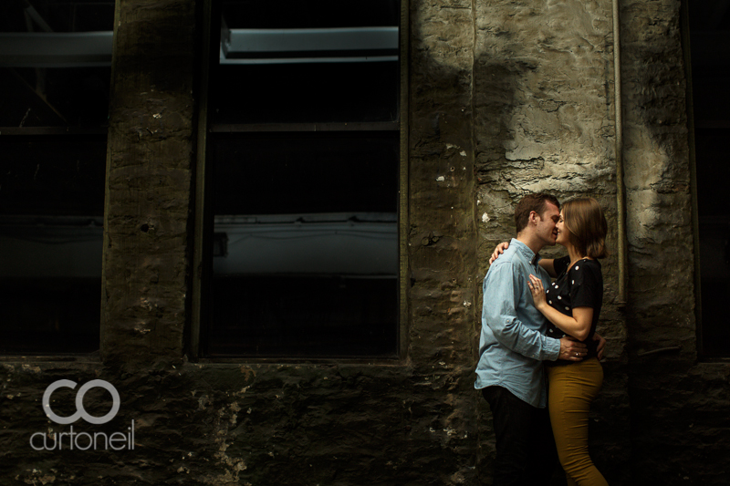 Sault Ste Marie Engagement Photography - Joanna and Adam - sneak peek, night, Mill Square, St. Mary
