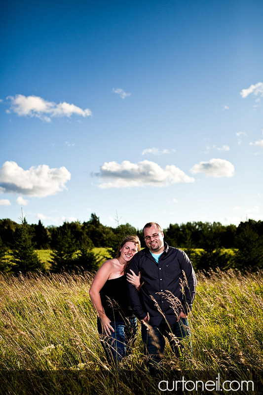 Sault Ste Marie Engagement Photography - Melissa and Jacey - Echo Bay, field, farm, Desbarats