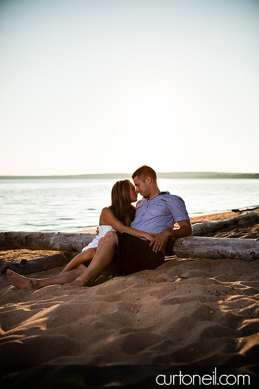 Sault Engagement Photography - Mandy and Mike on the beach - Sneak Peek