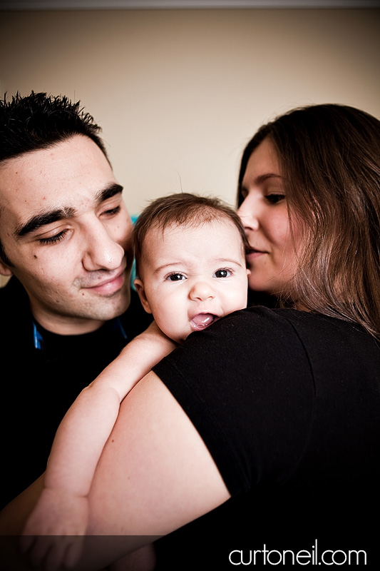 family - baby Macy with mom and dad