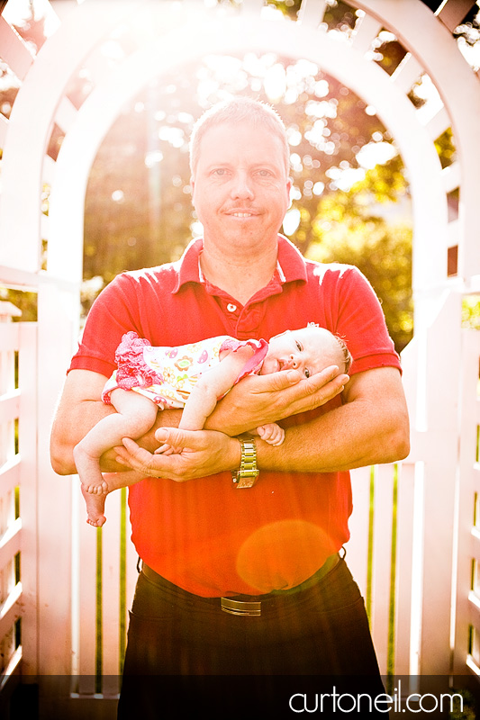Sault Ste Marie Baby Photography - Baby and Dad