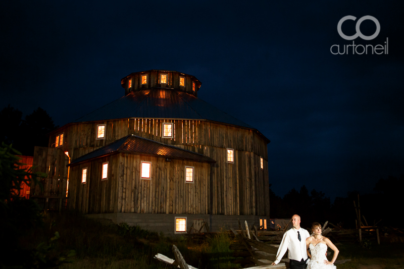 Sault Ste Marie Wedding Photographer - Crystal and Matt - Sowerby, round barn, night, sneak peek