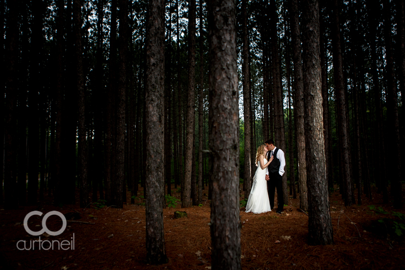 Sault Ste Marie Wedding Photography - Leah and Ryan - St. Joseph Island wedding sneak peek,  Island Springs golf course, pine trees
