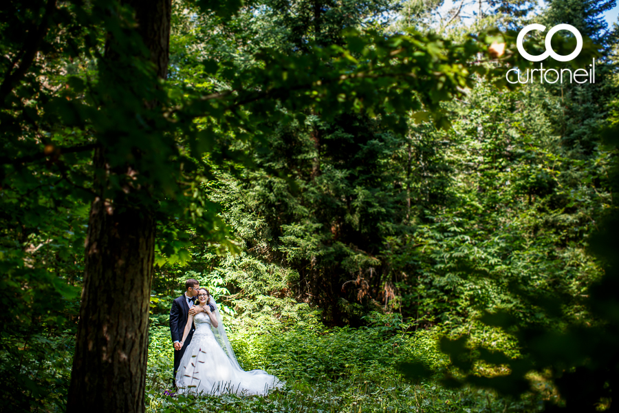 Sault Ste Marie Wedding Photography - Maria and Chris - sneak peek, Hiawatha, summer wedding, forest, trees