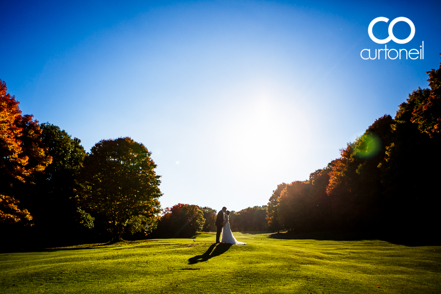 Sault Ste Marie Wedding Photography - Rebecca and Ryan - sneak peek from Root River Golf Club on a gorgeous fall day