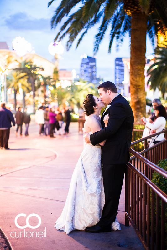Las Vegas Wedding Photography - Tricia and Marc - Las Vegas, Mirage, The Strip at night