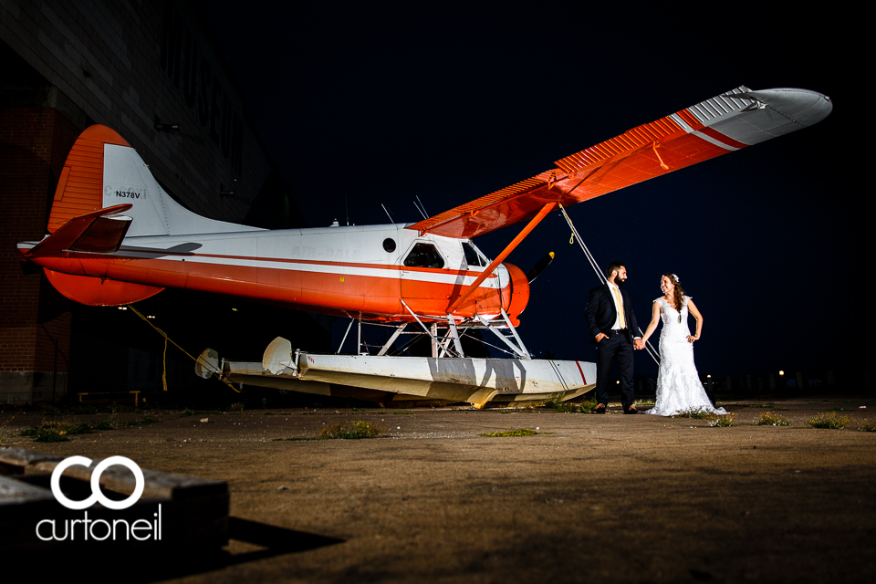 Lisa and Josh - Sault Wedding - sneak, Bushplane Museum, bushplane
