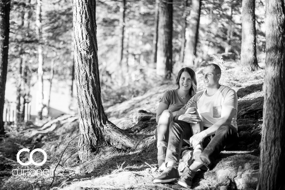 Brittany and Chris - Sault Engagement - Diamond Lake, canoe, camp